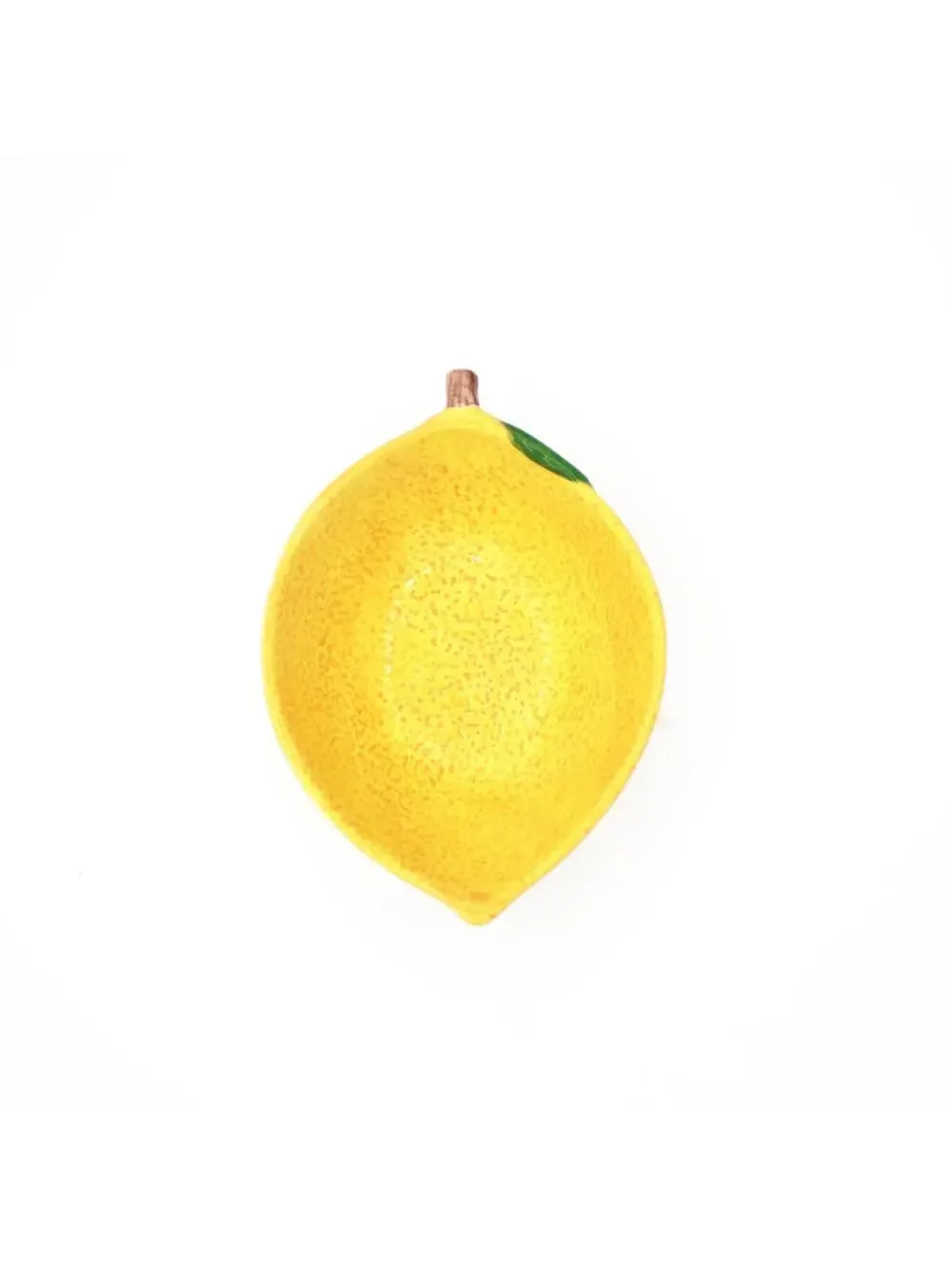 Ceramic Lemon Shaped Serving Bowls - Set of 2